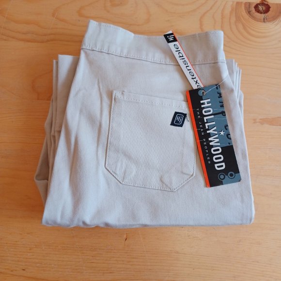 NEW! Hollywood The Jeans People Women's Tan Pants Size 28( 4336) - Picture 1 of 5